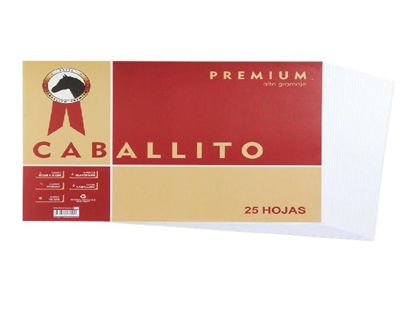 Imagen de Hoja caballito 1/8 180gr x100 HOJAS