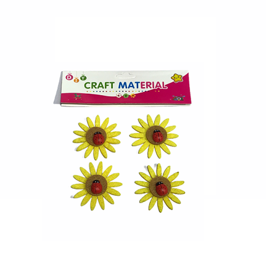 Imagen de Figuras fieltro girasoles c/san antonio x4