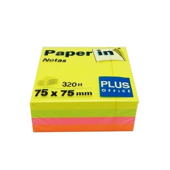 Imagen de Quita y pon plus office cubo 320h colores fluo 7.5x7.5cm