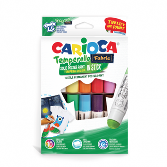 Imagen de Témpera carioca para tela caja 10colores