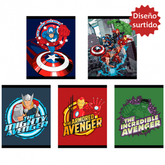 Imagen de Cuaderno 96hojas Campus Avengers tapa flexible