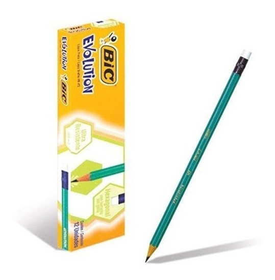 Imagen de Lápiz bic evolution x12 c/goma