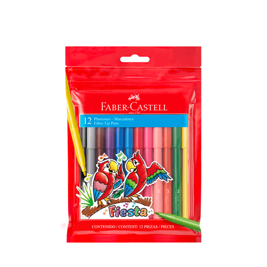 Imagen de Faber Castell Marcador fino x 12