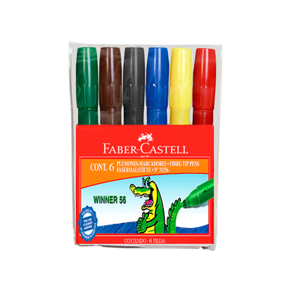 Imagen de Faber Castell Marcador grueso x 6