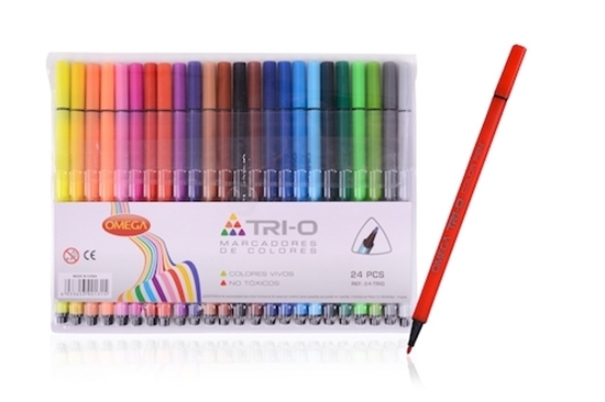 Imagen de Marcador omega trio x24 finos