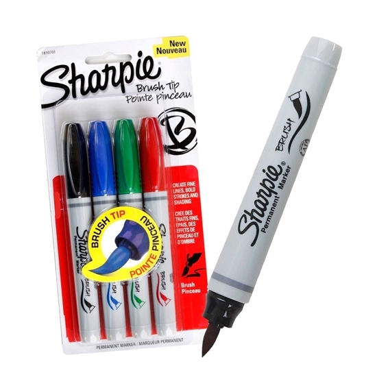 Imagen de Sharpie marcador brush x4 colores básicos