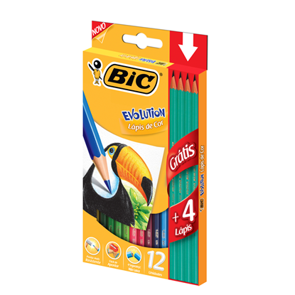 Imagen de Color bic Evolution Kit 12+4