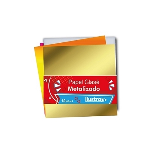 Imagen de Papel glasé metalizado