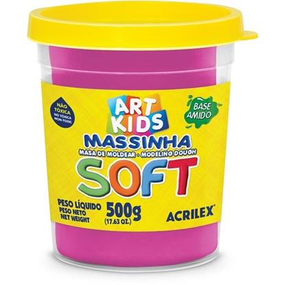 Imagen de Masa de modelar acrilex soft fluo 500gr