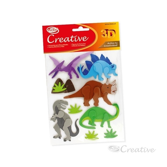 Imagen de Figuras dinosaurio goma eva  crative