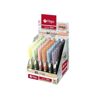 Imagen de Filgo resaltador lighter fine - display 36 pastel