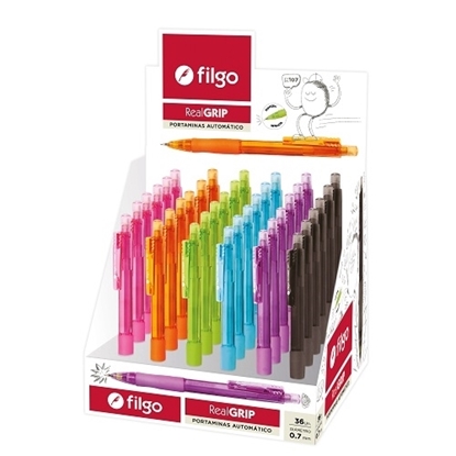 Imagen de portaminas Filgo realgrip 0.7 - display 36 surtido