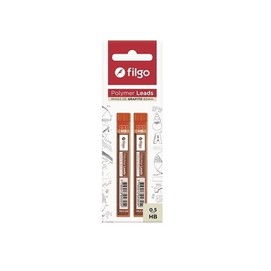 Imagen de Filgo minas grafito polymer leads 0.5 - flow pack 2 hb