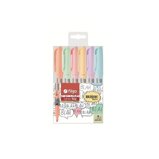 Imagen de Filgo resaltador lighter fine - estuche 6 pastel