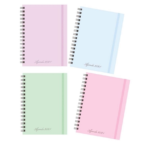 Imagen de Agenda colores pastel semana a la vista  16 x 22