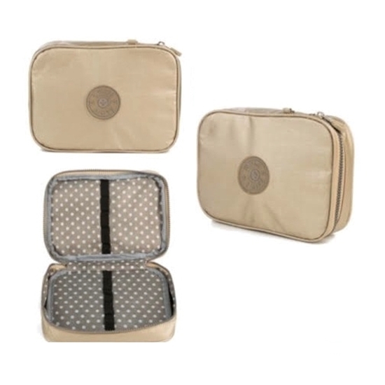 Imagen de Cartuchera Metalizada Dorada 22 X 15.5 X 5 CM