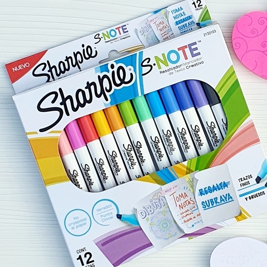 Imagen de Sharpie resaltador x12 punta fine pastel