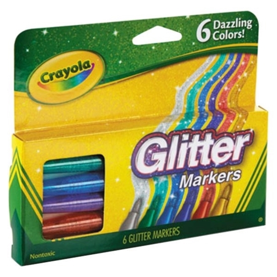 Imagen de Marcador Crayola 6 unidades con glitter
