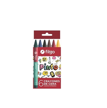 Imagen de Crayola Filgo de cera- estuche 6 finas **