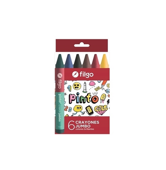 Imagen de crayola Filgo de cera  - estuche 6 jumbo