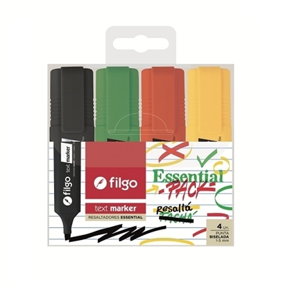 Imagen de Filgo resaltador text marker - estuche 4 Essencial
