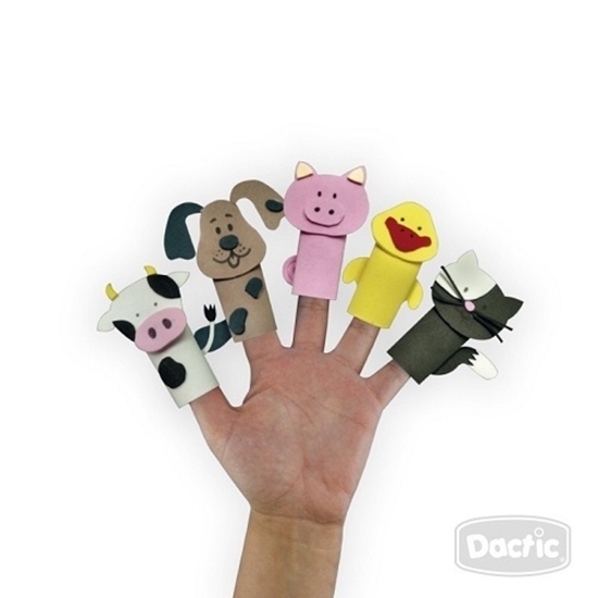 Imagen de Títere de dedos animalitos dactic x 5u