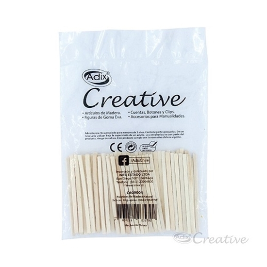 Imagen de Palitos de madera creative natural