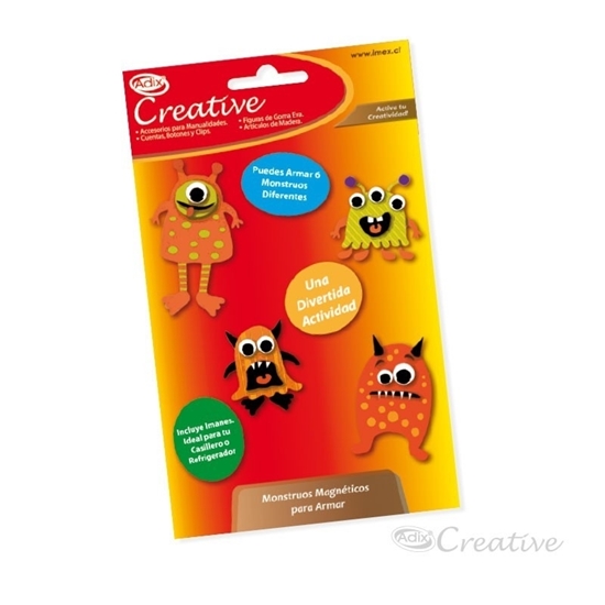Imagen de Figuras goma eva monstruo creative armable