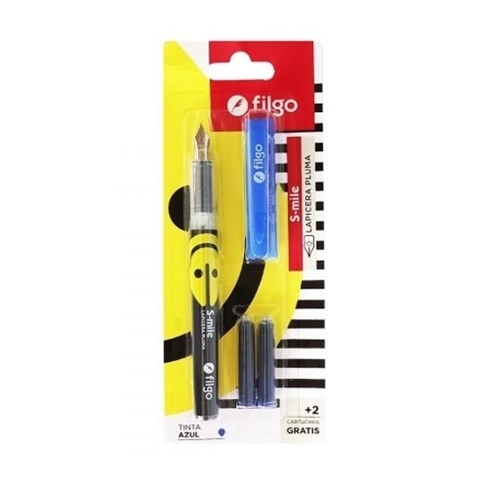 Imagen de Filgo boligrafo pluma s-mile+2cartucho /blister