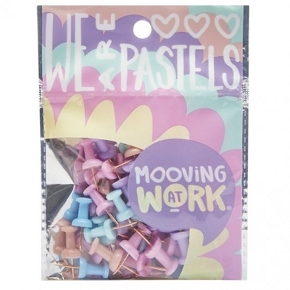 Imagen de Pincha papeles pastel mooving blister x 50 unidades