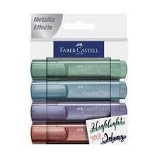 Imagen de Faber Castell Marcador Resaltador Estuche Metal X4