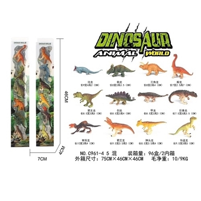 Imagen de Animales macizos  Dinosaurios set x 6                              /  96