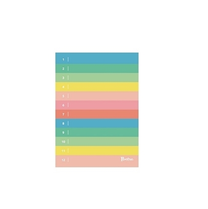 Imagen de Planificador de tareas ilustra a6 multicolor