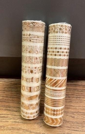 Imagen de Cinta adhesiva decorada x 20 rollos 1.5 x 3 cm