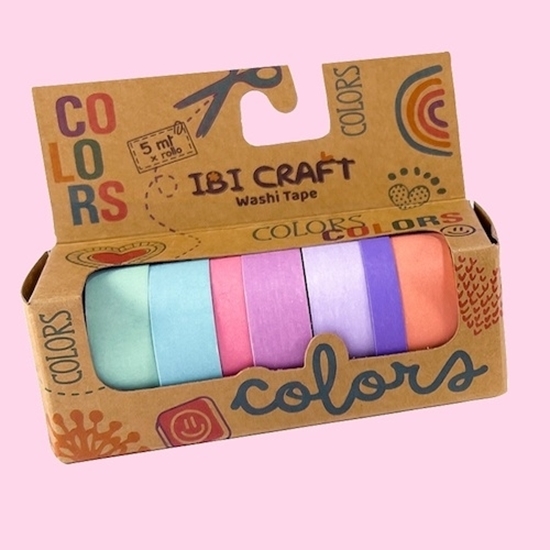 Imagen de Cinta adhesiva ibi craft tonos pastel 5 + 2 unidades