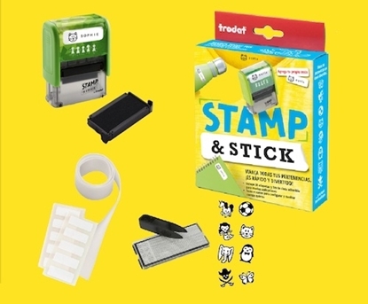 Imagen de Set de sellado diy p/etiquetado trodat- stamp y stick