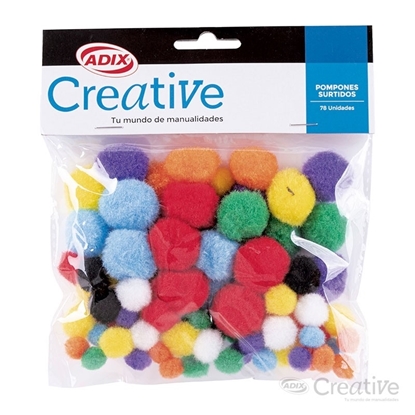 Imagen de Pompon surtido creative 78 u