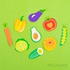 Imagen de Figuras  goma eva adhesiva verduras creative  33 unidades