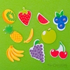 Imagen de Figuras goma eva adhesiva fruta creative 40 unidades