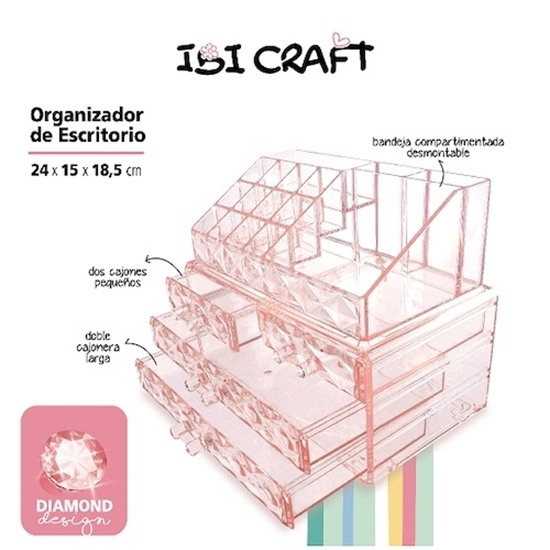 Imagen de Organizador de escritorio ibi craft de acrílico