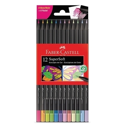 Imagen de Color faber x12 supersoft pastel y neon