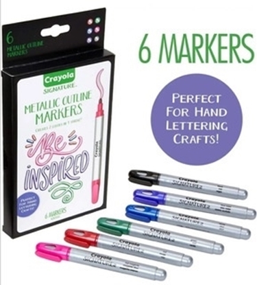 Imagen de Crayola marcadores metalicos c/bordes x 6