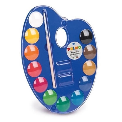 Imagen de Acuarela Primo x 12 en pastilla de 25 mm