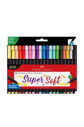 Imagen de Faber castell Marcador supersoft brush  x 20