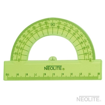 Imagen de Semicirculo verde neolite 10 cm