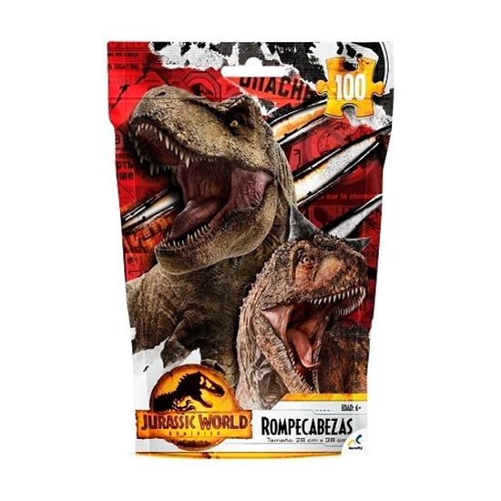 Imagen de Novelty puzzle jurassic 100 pienzas en bolsa