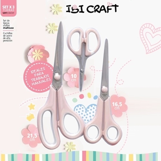 Imagen de Tijera ibi craft set x 3 multiuso