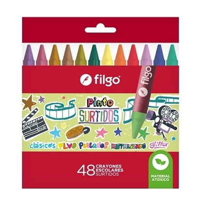 Imagen de Crayola Filgo de cera pinto - estuche 48 surtido