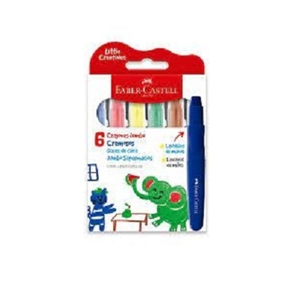 Imagen de Crayon jumbo cremoso faber x 6