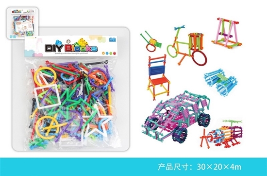 Imagen de Didactico Piezas para armar en Bolsa /120